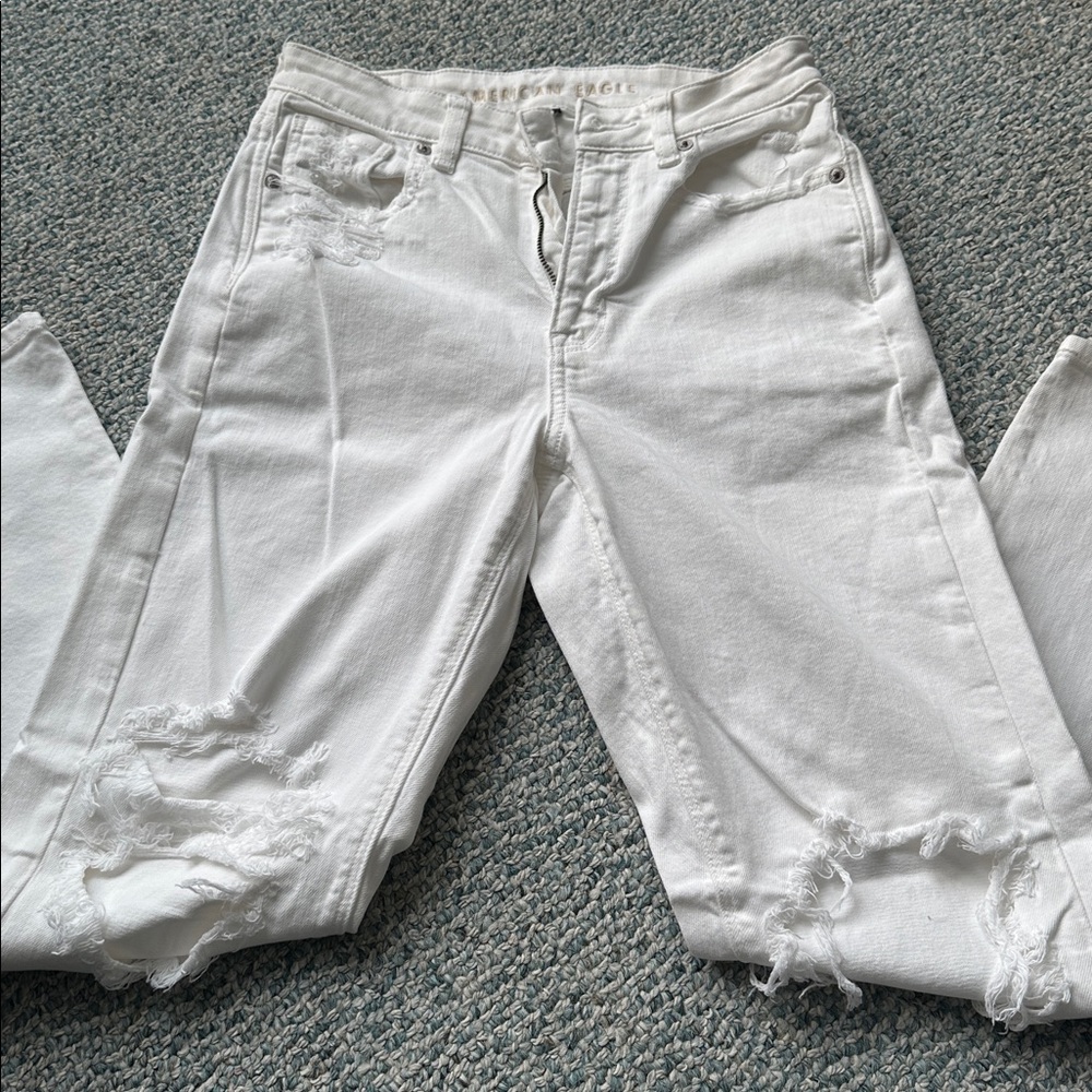 American Eagle Outfitters White Stretch Jeans